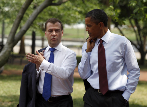 Obama, Medvedev say 'reset' US-Russia relations