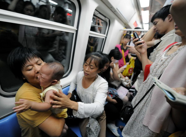 4.8m subway commuters every day in Beijing