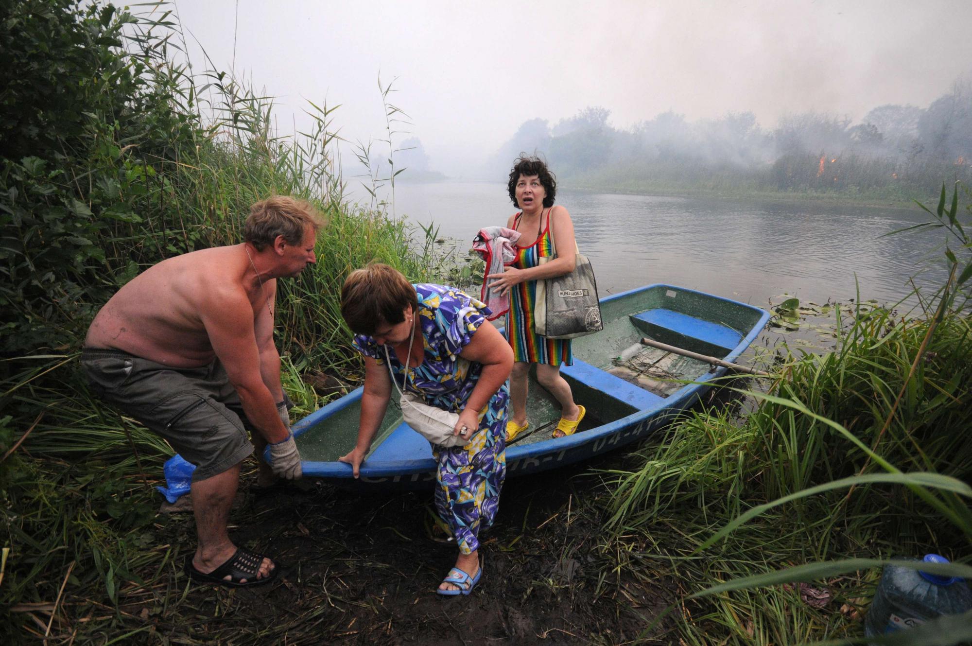 Lingering drought causes fire in Russia