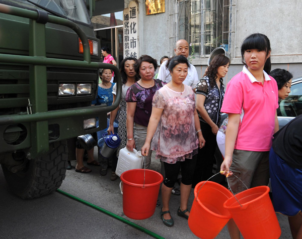 Water supply to 330,000 cut off in NE China city