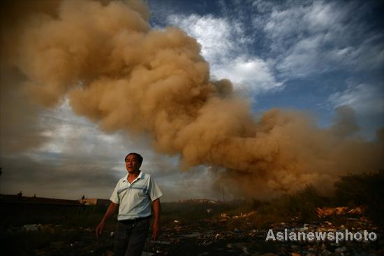 Poisonous smoke endangers NE China city