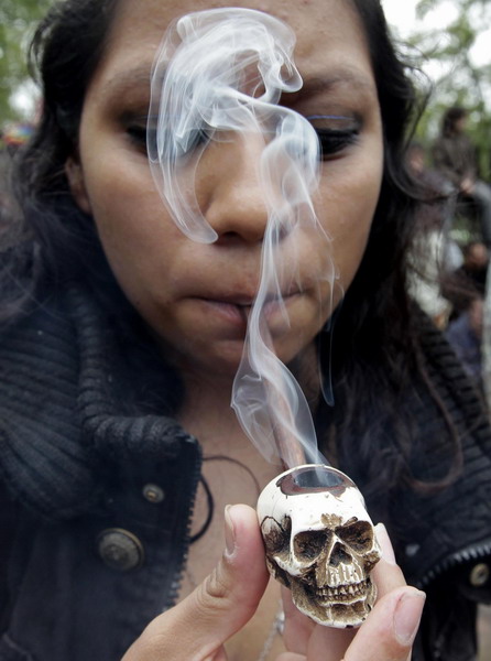 Youth rally in Mexico City for marijuana legalization