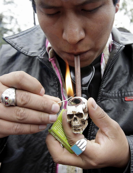 Youth rally in Mexico City for marijuana legalization