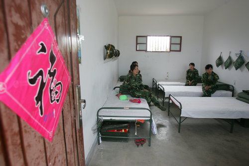 Female soldiers in anti-hail battles