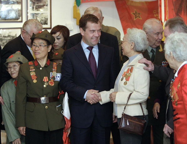 Russia's President Medvedev calls at China