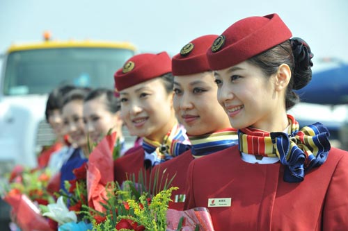 Smiling faces at Airshow China 2010