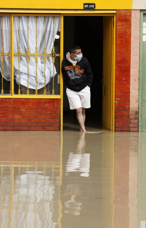 Rescue work underway in flood immensed Bogota