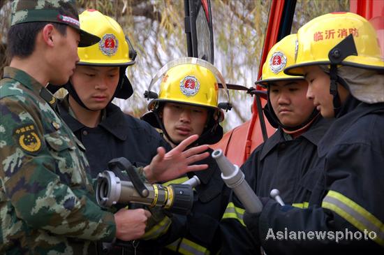 Shandong builds first rural volunteer fire brigade