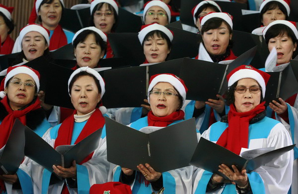 Christmas service on the stinging border 