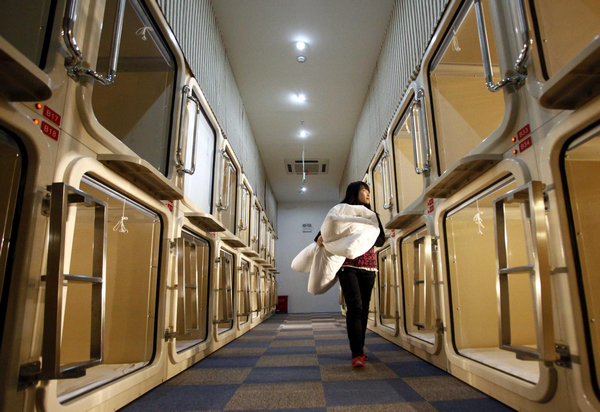 'Capsule inn' to open for business in Shanghai