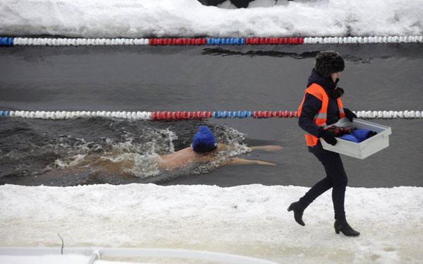 Winter swimming festival in Estonia