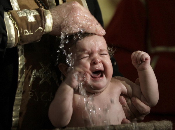 Mass baptism ceremony in Georgian capital