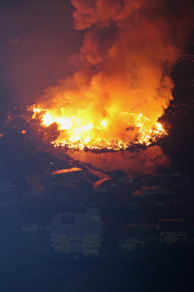 Massive quake sparks fires in Japan