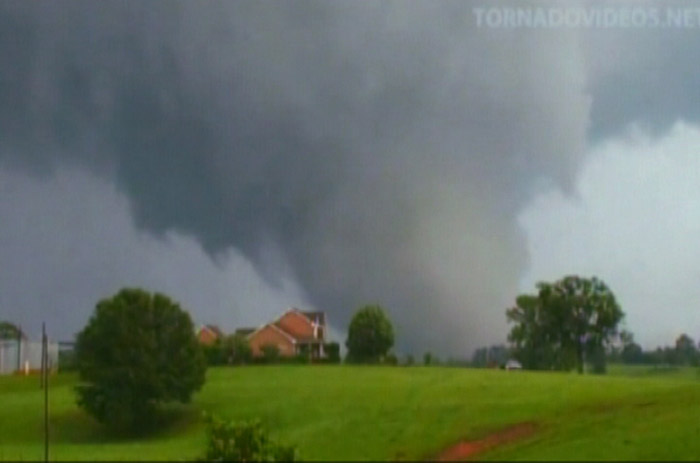 Tornado captured on video