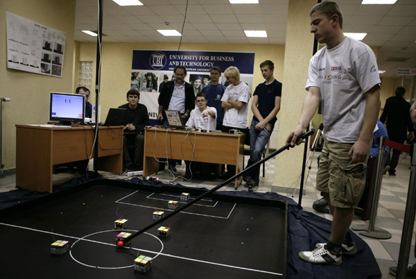 European robotic soccer competition in Kosovo