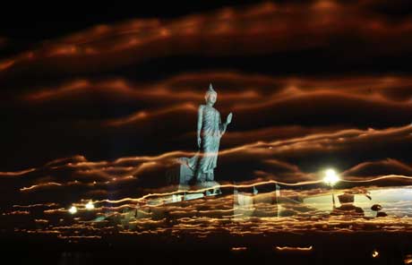 Celebration of Buddha's birth in Bangkok