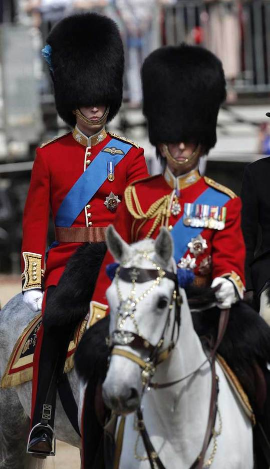 Prince William on horseback