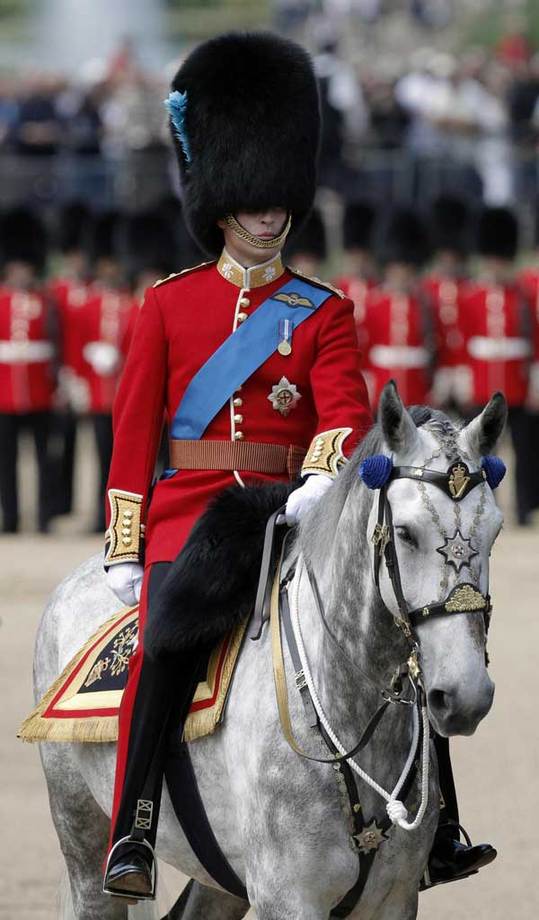 Prince William on horseback