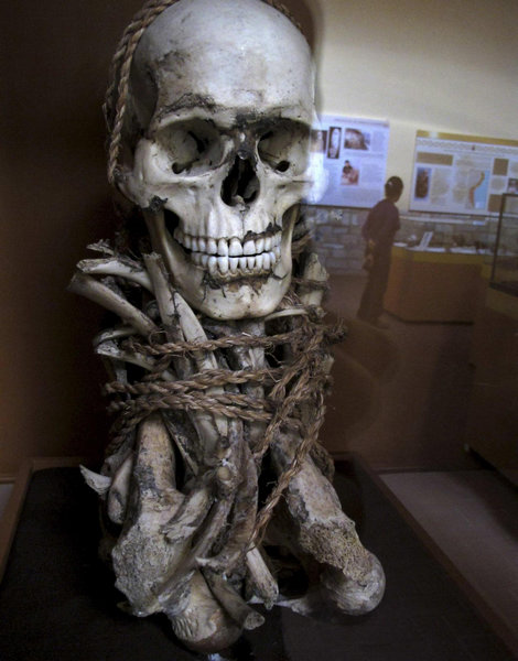 Mummies from Chachapoyas culture displayed in Peru