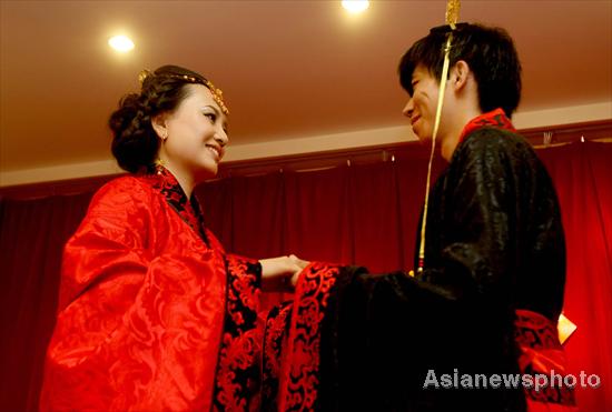 Ancient wedding ceremony a modern hit