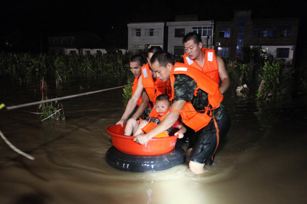 Mountain torrents flood village, 30 evacuated