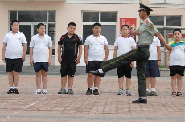 Children learn to lose weight army-style