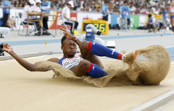 Long jump event at IAAF World Championships