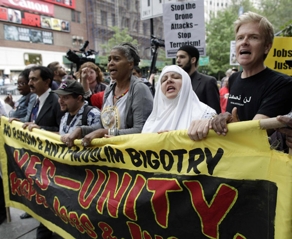 Rally against islamophobia in New York