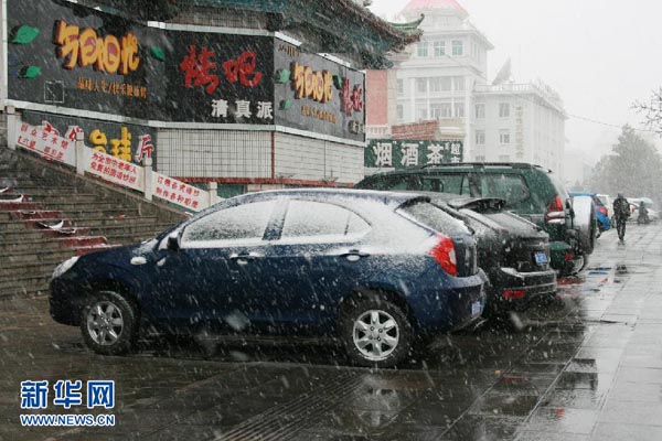 Cold front hits N China with snow