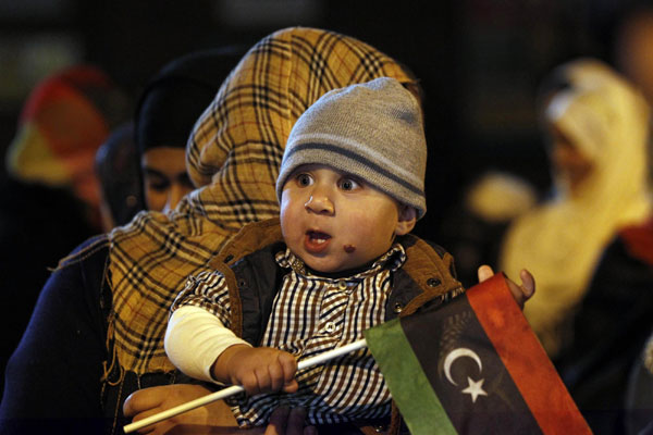 Libya people celebrate as Gadhafi killed