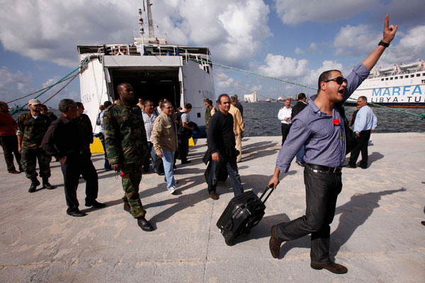 Tripoli sees first boat with travellers since Feb