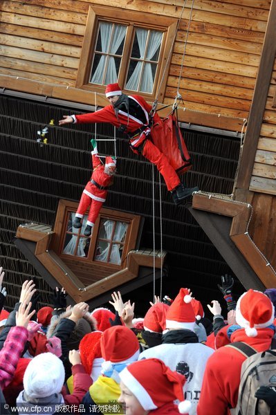 Santa Claus seen across the world