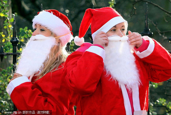 Santa Claus seen across the world