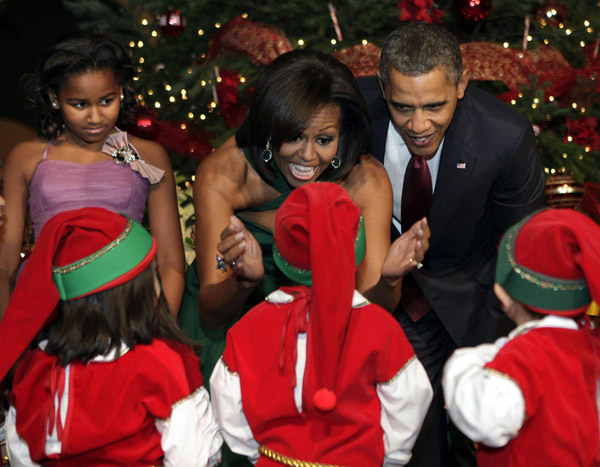 Obama and wife celebrate Christmas