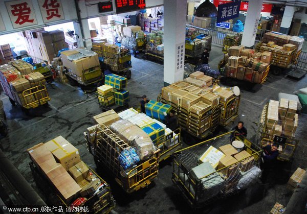 Busiest time for express delivery services