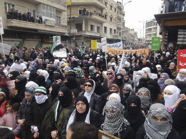 Anti-Assad protest erupts in Syria