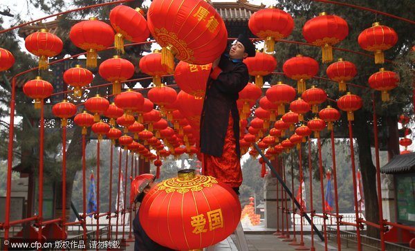 Temple fairs getting ready for Spring Festival