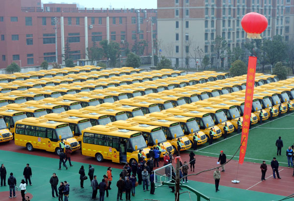 100 new school buses roll out