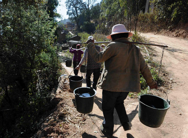 SW China drought leaves remote village thirsty