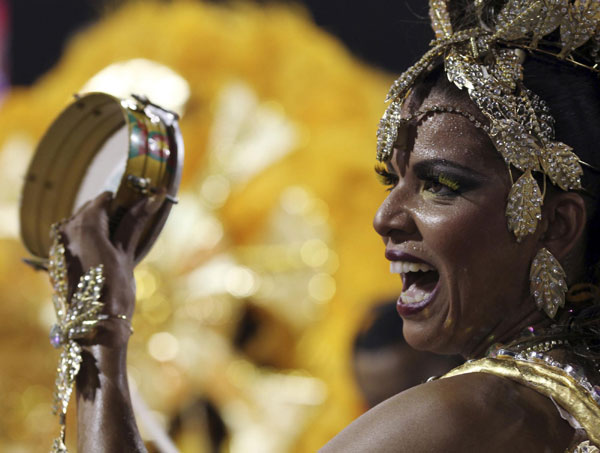 Carnival parade in Sao Paulo