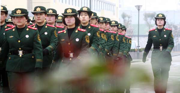 Soldiers in E China compete for Women’s Day