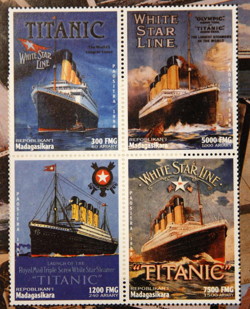 Commemorative Titanic stamps