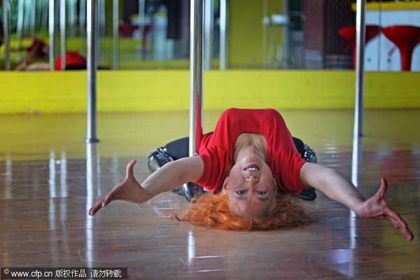 60-year-old pole dancer