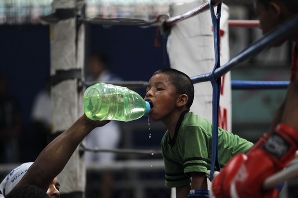 Young boxers in Panama City