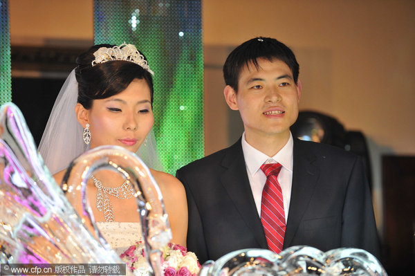 Chen Nan's wedding slam dunk