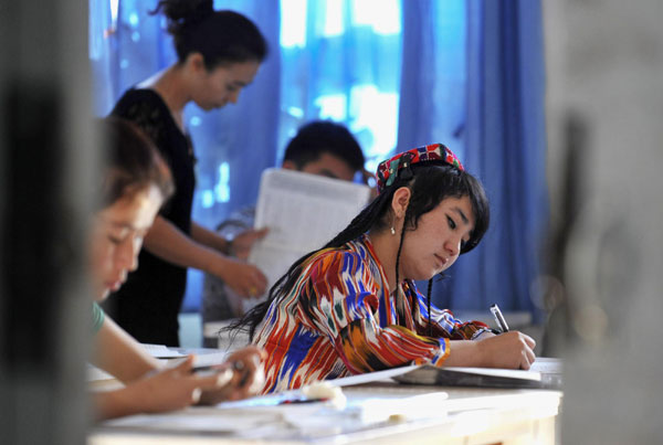 Students sit national exam