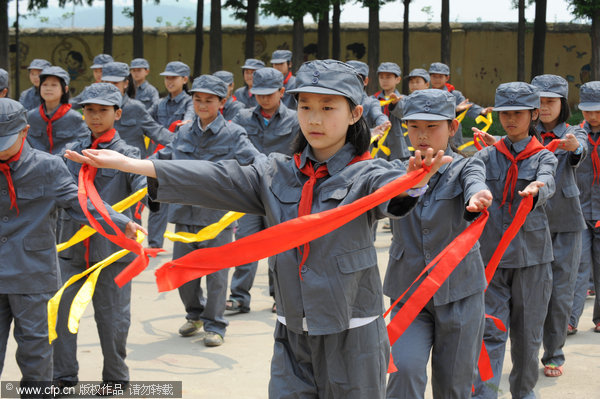 Young revolutionaries celebrate the past