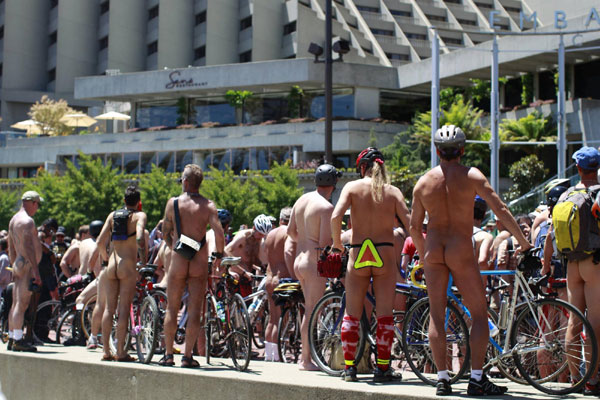 World Naked Bike Ride hits the street