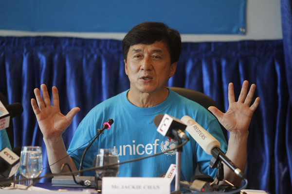 Jackie Chan helps combat child trafficking