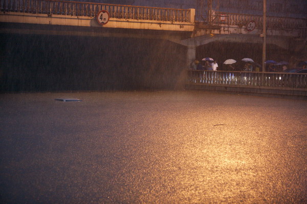 Raining cats and dogs in Beijing